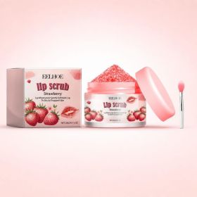 EELHOE Strawberry Lip Exfoliating Scrub with Scoop, 20 g and 1 Scoop (Option: 20 g and 1 Scoop)