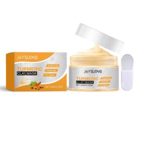 JAYSUING Turmeric Clay Face Mask with Applicator, 100 g (Option: 100 g)